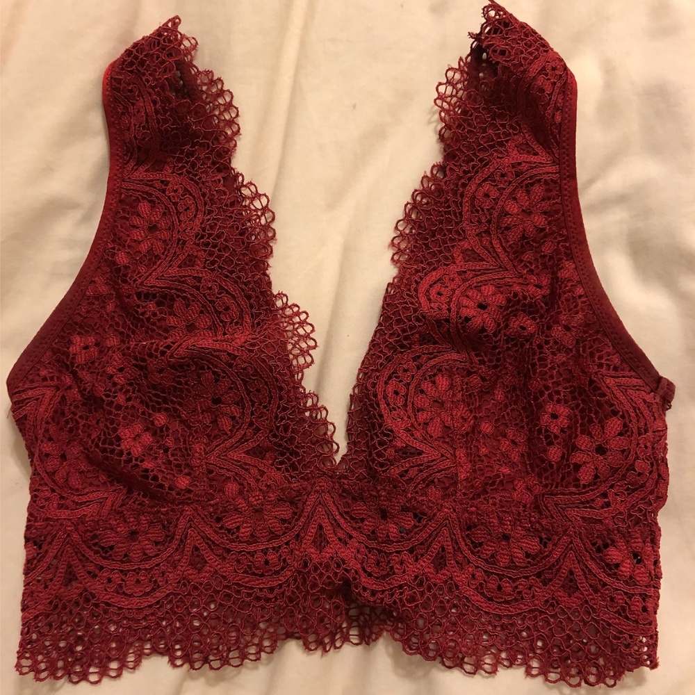 Victoria's Secret maroon bralette